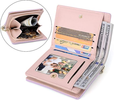 UTO Wallet for Girls Cute Leather Vegan Small Women Tassel Pendant Card Holder Kawaii Coin Purse 1095 in Saudi Arabia