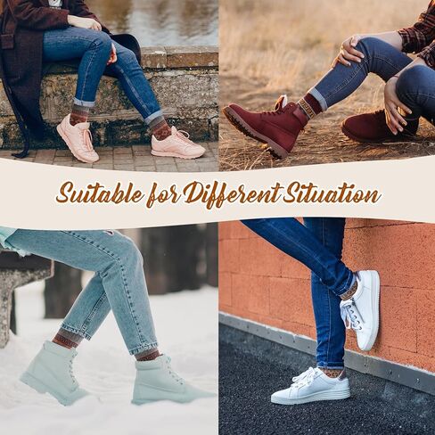 جوارب صوف للنساء 5 أزواج جوارب شتوية للنساء للطقس البارد سميكة ومريحة جوارب دافئة للنساء شتوية حرارية in Kuwait