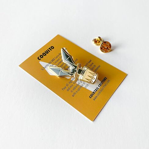 دبابيس المينا كوكتيل باكاردي لمآزر النادل، والسترات، وحقائب الظهر والمحافظ، والقميص وطية صدر السترة البدلة، وشارات الأزرار بروش الأزياء والمجوهرات in Kuwait