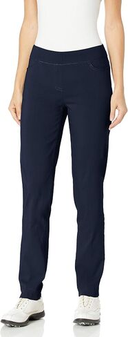 SLIM-SATION Womens Golf Apparel - Women's Regular Pull-On Straight-Leg Pant with Pockets (Midnight,8) in Saudi Arabia