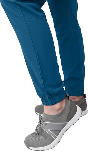 Green Town Scrubs for Women Scrub Set - Jogger Pant and V-Neck Top, 6 Pockets, Easy Care Uniforms-Caribbean-XX-Large Petite in Saudi Arabia
