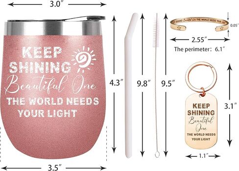 حافظ على تألق هدايا واحدة جميلة، هدايا ملهمة للأصدقاء النساء، هدايا عيد ميلاد مدروس للنساء، هدايا تشجيع للنساء، والحفاظ على تألق كوب واحد جميل، هدايا مدروسة للنساء in Kuwait