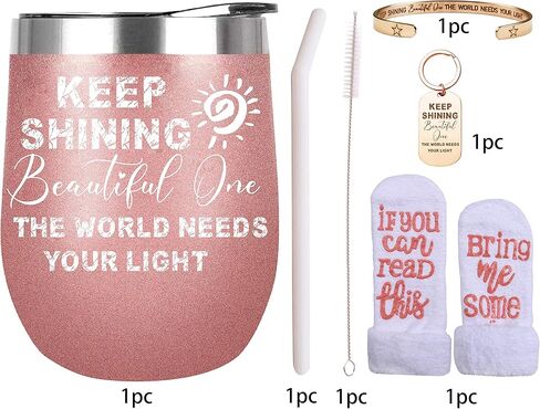 حافظ على تألق هدايا واحدة جميلة، هدايا ملهمة للأصدقاء النساء، هدايا عيد ميلاد مدروس للنساء، هدايا تشجيع للنساء، والحفاظ على تألق كوب واحد جميل، هدايا مدروسة للنساء in Kuwait