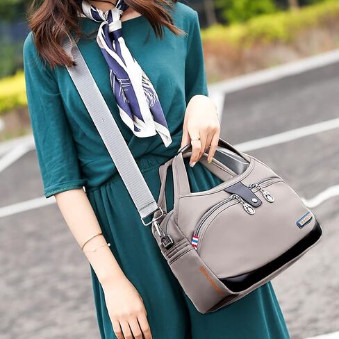 Women Crossbody Bag Casual Shoulder Handbag Waterproof Oxford Cloth Ladies Purse Messenger Bag in Saudi Arabia