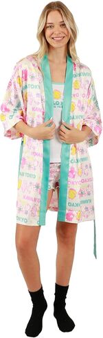 Bioworld Juniors Hello Kitty & Friends Sleepwear Set: Kimono-Style Robe, Camisole, and Sleep Shorts in Saudi Arabia