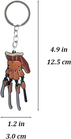 IMAKARA Anime Keychain Freddy Glove Kruger Claws Enamel Keychain Pendant Backpack Accessories Decorations in Kuwait