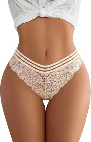 Avidlove Women's Underwear Floral Lace Panties Sexy Hipster Underwear Briefs Panty Set (S-XXL) in Kuwait