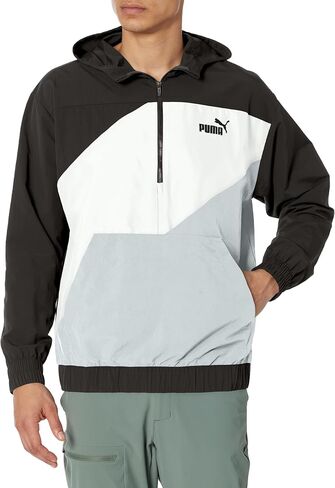 PUMA Men's Power Hooded 1/2 Zip Windbreaker in Saudi Arabia