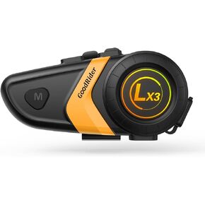 Motorcycle Helmet Bluetooth Clear Sound Bluetooth CVC Noise Cancellation Stereo Helmet Bluetooth Headset 1200 Mah 120h Play Time Ip67 Waterproof Bluetooth Motorcycle Headset LX3