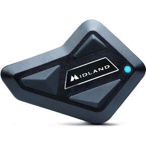 Midland Motorcycle Helmet Bluetooth 3.0, BT Mini, 3 Rider Motorcycle Helmet Communication System w/ Wired and Boom Microphone/ DSP Noise Cancellation/Stereo Music/IPX6 Waterproof/Black