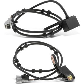 A-Premium ABS Wheel Speed Sensor Compatible with Dodge Models - Ram 1500/Ram 250 1996-1999, Ram 3500 1997-1999, RWD - Front Driver and Passenger Side, (2-PC Set), Replace# 56028151AB, 56028152AB