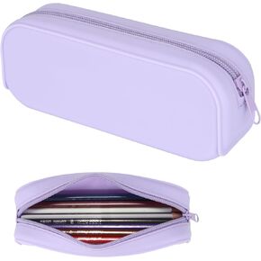 Silicone Zipper Pencil Bag, Waterproof Pencil Bag, Multifunctional Large-Capacity Storage Bag, Silicone Pencil Pouch Suitable for Pencil Case, Cosmetics