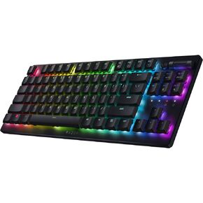 Razer DeathStalker V2 Pro TKL Wireless Gaming Keyboard: Low-Profile Optical Switches-Linear Red-HyperSpeed Ultra-Durable Coated Keycaps - Chroma RGB (Renewed)
