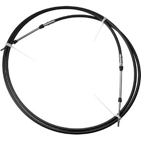 Motoforti 1pcs 13ft 4 متر 157 بوصة البحرية نوع 3300 / 33C خنق التحول التحكم عن بعد مربع كابل لياماها محرك خارجي قارب محرك نظام التوجيه الأسود