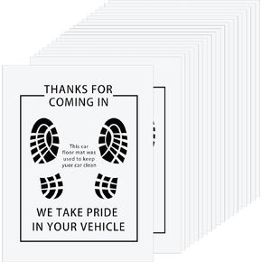 Riakrum 50 Pcs Plastic Floor Mats for Cars Disposable Automotive Floor Mat Vehicles Motive Mat Cover Protector Water Oil Grease Resistant Auto Floor Car Mat Temporary Floor Mat, 16 x 20 Inch