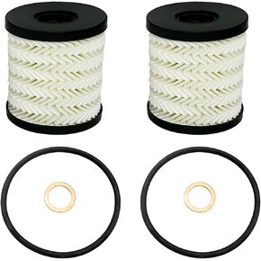 Oil Filter Kit 2 Pack Fit for Mini Cooper R56 R60 R58 R59 Countryman Clubman Paceman Coupe Replace 11427622446