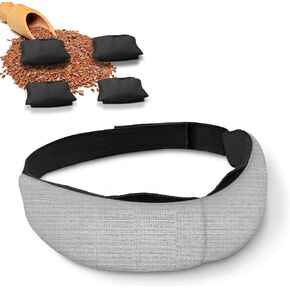 Heated Eye Masks for Dry Eyes, Warm Eye Compress for Stye, Moist Hot Compress with Four Flaxseed Bags, Microwave Activated Weighted Eye Pillow Pad in Kuwait