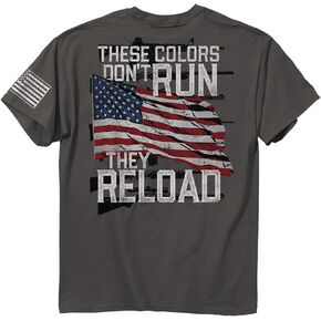Buck Wear Men' Colors Reload Cotton t-Shirt, Charcoal
