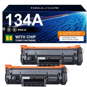 134A W1340A Toner Cartridges (with Chip) for HP 134A W1340A 134X W1340X Toner Cartridges Compatible with HP 209dw MFP M234dw M234sdw Printer (2-Black)