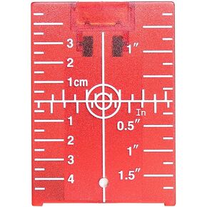 بطاقة لوحة الهدف بالليزر الأرضية المغناطيسية Huepar TP01R مع حامل لتطبيقات الشعاع الأحمر مما يعزز رؤية خطوط أو نقاط الليزر الخضراء 1.3 مرة in Kuwait