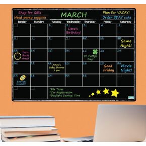 Everase Re-Stic Dry Erase Peel & Stick Monthly Planner (12x16 In.) – Premium Removable Whiteboard Film With Marker & Cloth Included. Ideal For Walls, Doors, Desks, Or Fridge. No Residue, Easy Install.