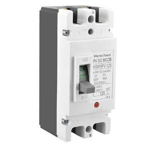 DC Molded Case Circuit Breaker MCCB, HSM1PV-125, 2 Poles, DC550V 125A, Photovoltaic Circuit Breaker, for Solar PV System Solar Panels Grid System