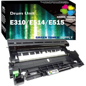 (Drum Only) 1-Pack Compatible E515 E514 E310 Drum unit 1xDrum High Yield (12,000 Pages) Work for Dell E310dw E514dw E515dw E515dn Printer