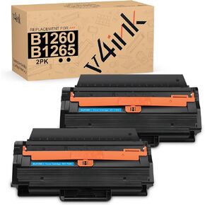 v4ink Compatible B1260dn B1265dfw Toner Cartridge Replacement for Dell 331-7328 B1260 B1265 RWXNT DRYXV G9W85 B126X Work with B1260dn B1260dnf B1265dnf B1265dfw Printer, 2-Pack