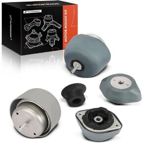 A-Premium Engine Motor and Transmission Mount Kit Compatible with Volkswagen Passat 1998-2005 & Audi A4 1997-2001, A4 Quattro 1997-2001, 1.8L, 5-PC Set, Replace# 8D0199339P, 893199339D