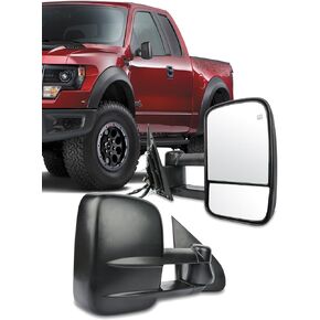ECCPP Towing Mirrors Replacement fit for 2014-2018 for Chevy for GMC for Silverado for Sierra 1500 2015-16 2500 HD 3500 HD Power Heated Mirrors