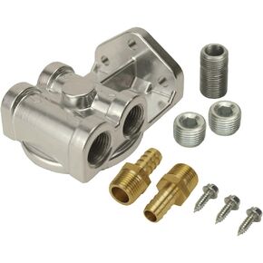 Derale 15709 Remote Filter Mount Kit,Silver