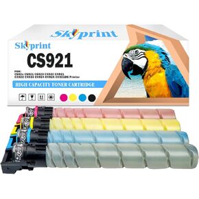 CS921 CS92X High Capacity Toner Cartridge Replacement for Lexmark CS92x CS921 CS923 CX920 CX921 CX922 CX923 CX924 CX92X CX921DE Printer.76C00K0 76C00C0 76C00M0 76C00Y0