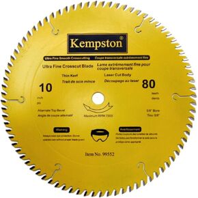 Kempston 99552 10 بوصة × 80 سن شفرة احترافية رفيعة للغاية متقاطعة مع أربور 5/8 بوصة in Kuwait