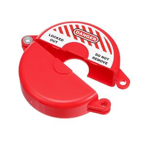 PATIKIL Gate Valve Lockout, Gate Valve Lockout Device Outdoor Faucet Water Spigot Lock for 1" to 2-1/2" Diameter Valve Handles Faucet Knob Spigot Propane Tank Style 1, Red
