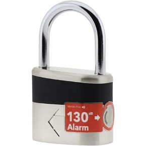 Blackstone Anti-Theft Loud 130db Alarm Padlock Weather Proof Heavy Duty Multi Purpose (8.5mm Shackle)