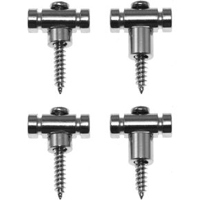 Maxmoral 2Sets Guitar Roller String Retainer String Guide String Tree Replacement Parts Stable Stringing Guitar Head String Presser for Chrome Electric Guitar