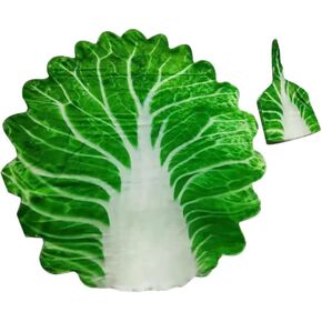 Baby Swaddle Blanket Cabbage Photo Blankets with Hat Swaddle Wrap Unisex Blankets Memory Photography Background Props for Newborn Toddler Green 85cm Swaddle Blankets Baby Girl