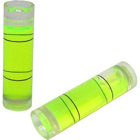 10pcs Precision Mini Level Measuring Tool Small Spirit Level Bubble for Measurement of Balance（8x23mm;Green Water Black Line）