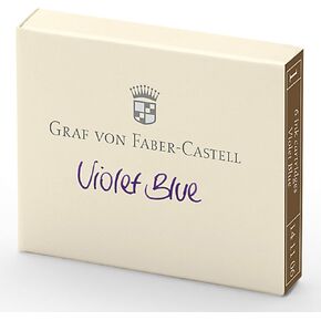 Graf von Faber-Castell Ink Cartridges, Box of 6, Violet Blue (FC141106)