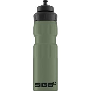 SIGG - Aluminum Sports Water Bottle Black - With 3 Stages Sports Cap - Leakproof - Lightweight - BPA Free - 25 Oz