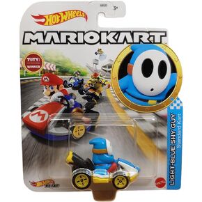 DieCast Hotwheels Mario Kart Light Blue Shy Guy Standard Kart - Toty Winner 2021