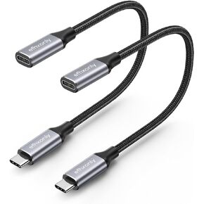 USB C Extension Cable 5ft/10Gbps, USB C 3.2 Extender Type C Male to Female Extension Cord, 100W/5A Fast Charging for USB-C Hub/iPhone15/Pixel/Galaxly/Laptop/Tablet/Magsafe Charger