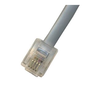 RiteAV - 175FT (53.4M) RJ11 Male to RJ11 Male 6P4C Phone Line Cord - Gray