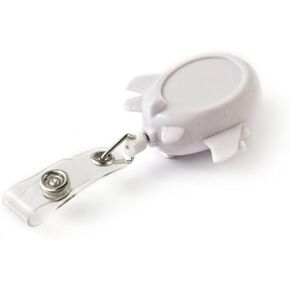 KEY-BAK RETRACT-A-BADGE Airplane Shaped 5-Pack Retractable Badge Holder with 36" Cord, Belt Clip, White Reel
