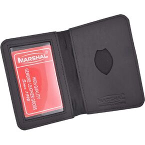 Marshal Family Member Police Mini Badge ID Card Holder Cases Bifold Wallet