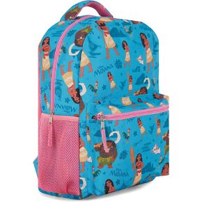 Disney Moana Nylon Allover Print Backpack - Moana & Maui's Oceanic Quest - Embrace the Adventure with Your Favorite Duo!