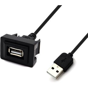MOTONG Male to Female USB Cable Charger for Toyota VIOS/ALTIS (32 * 20mm)