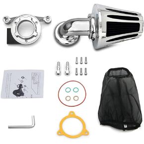 For harley air cleaner filter sportster street road glide king for harley davidson motorcycle air intake (Nake style -Black, A-For Sportster XL models)