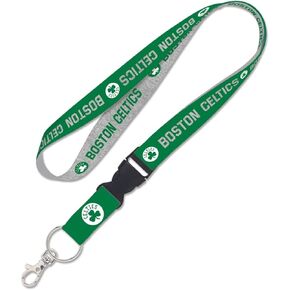 NBA Boston Celtics Lanyard with Detachable Buckle 1" Width - Heathered/Jersey Print