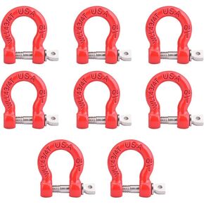 Oumefar 8PCS Assemble Parts Metal Tow Shackle Lock Catch for RC Climbing Crawler Car Axial SCX10, CC01, D90, D110, TF2